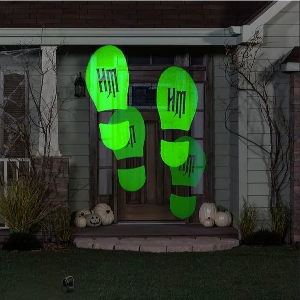 Disney Haunted Mansion green Footsteps LED light Projection Halloween Decor